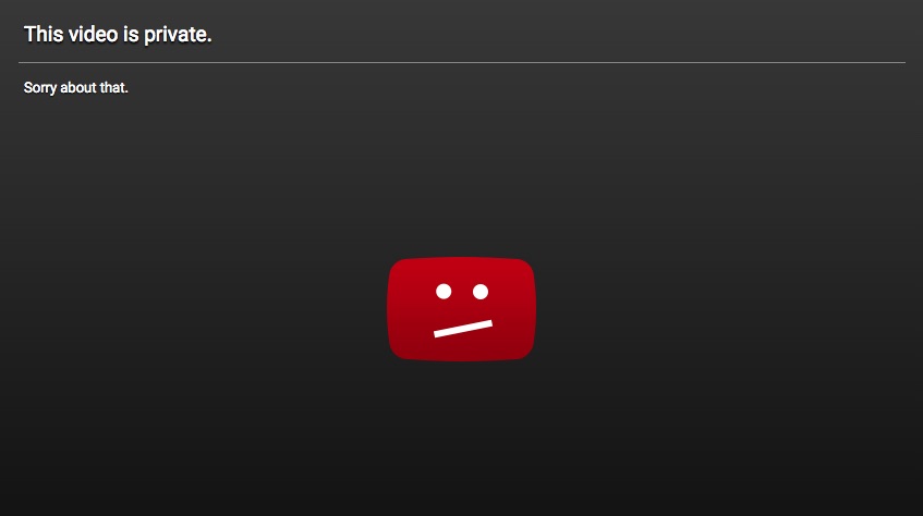 video is private