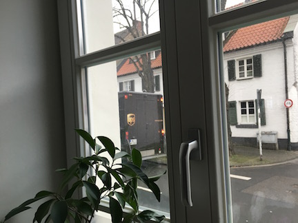 UPS out kitchen window