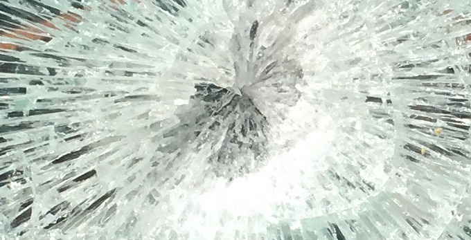 glass shattered
