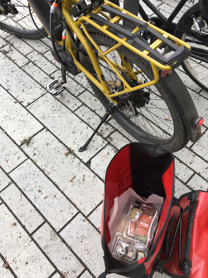 charger gx picking up sushi